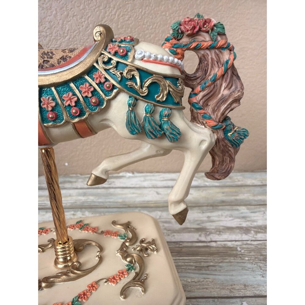 San Francisco Music Box Drdak Sultan’s Dream Carousel Music Box Plays Masquerade - Picture 13 of 16